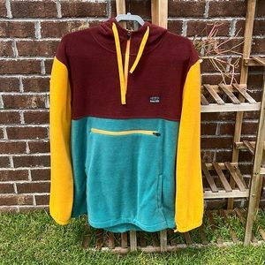 Free Nature Men’s Fleece Multicolored Zip Hoodie